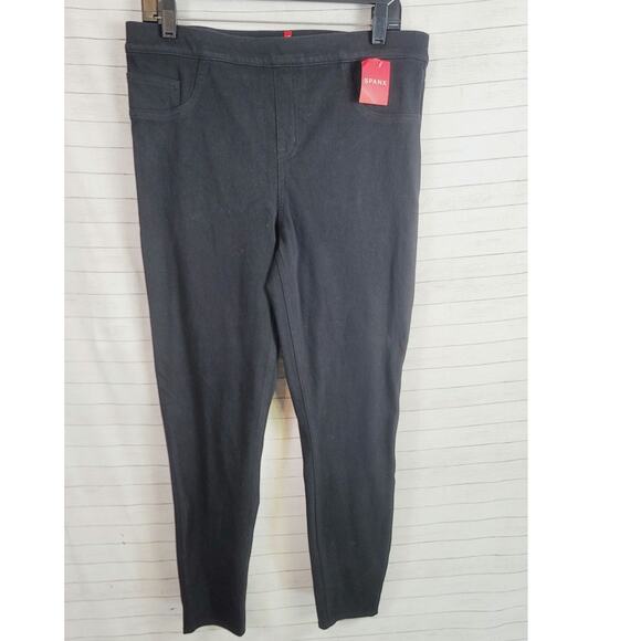 SPANX Jean-ish Ankle Leggings in Black, sz XL - Picture 1 of 16